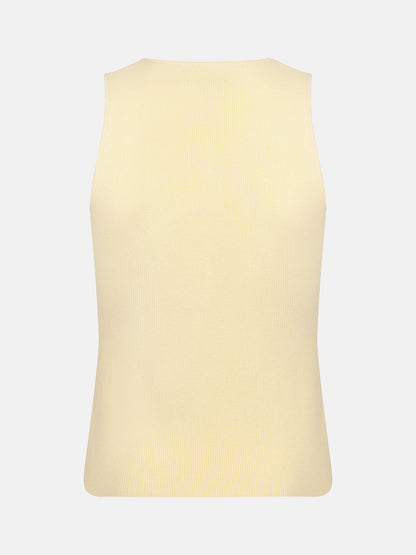 Knitted Top Saar - soft yellow