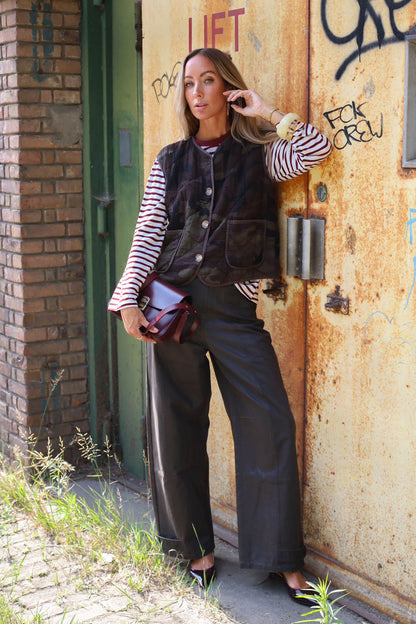 Gilet Camo - army print