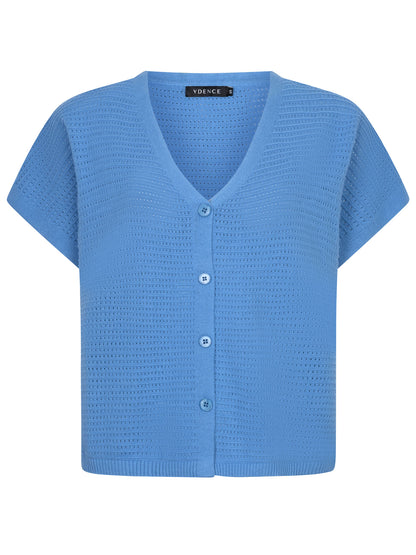 Knitted Top Elin - blue
