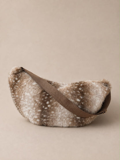Fluffy Moon Bag - bambi