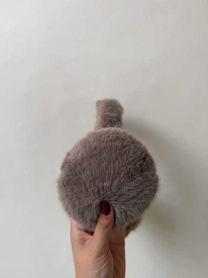 Fluffy Earmuffs - taupe