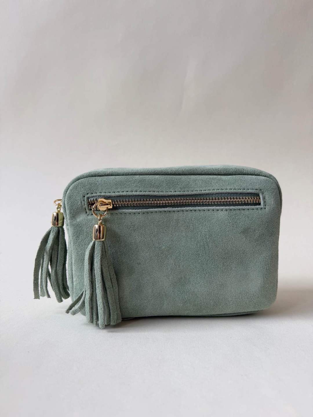 Mila Bag Suede - lichtgroen