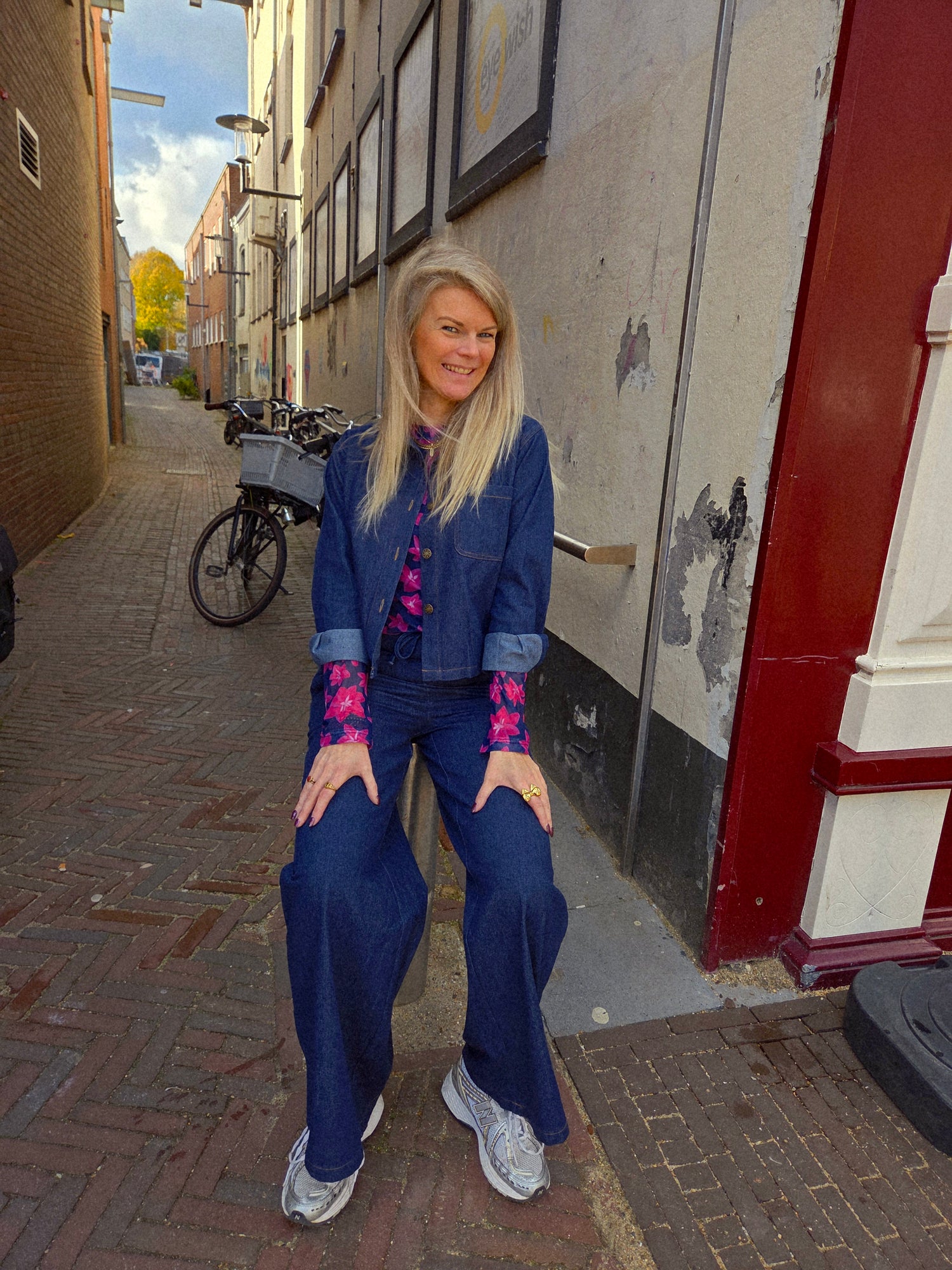 Ydence Blouse Dima -dark denim