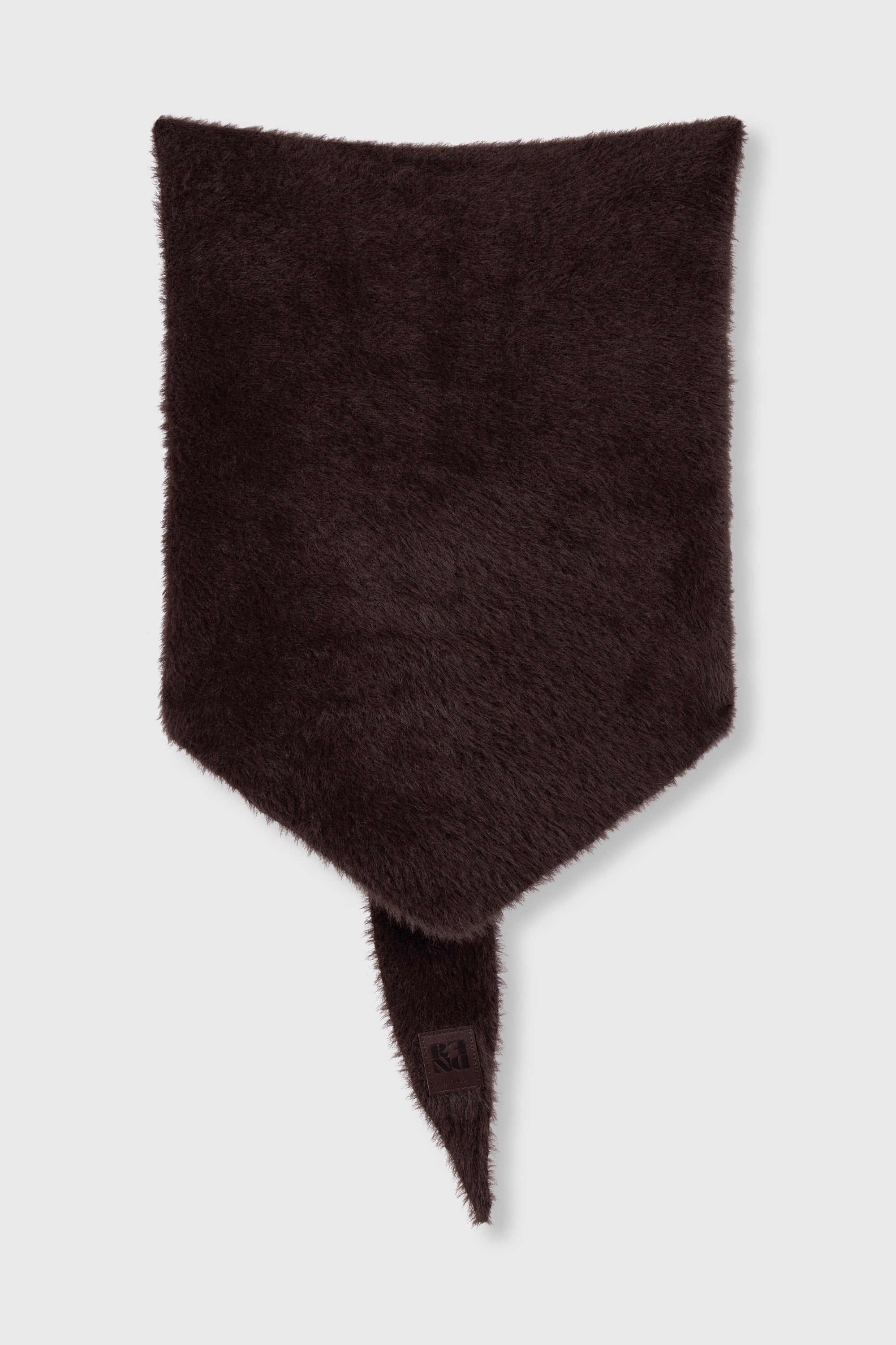 Triangle Scarf Saar - choc brown