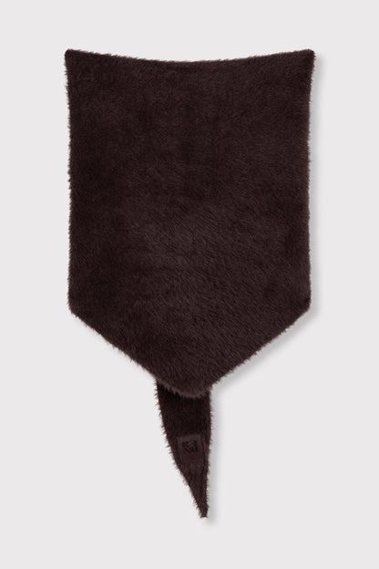 Triangle Scarf Saar - choc brown