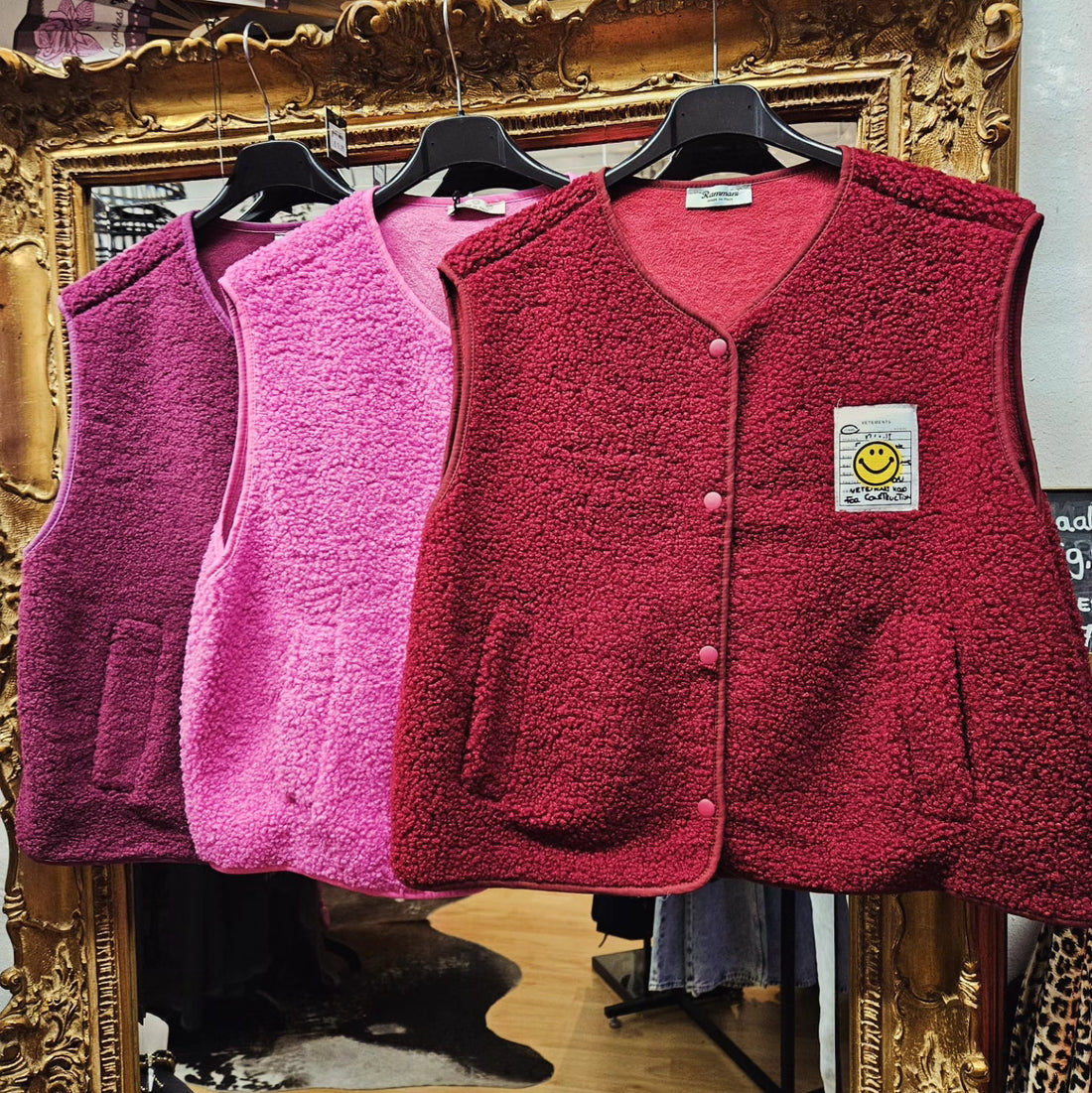 Teddy Gilet 😀 - bordeauxrood