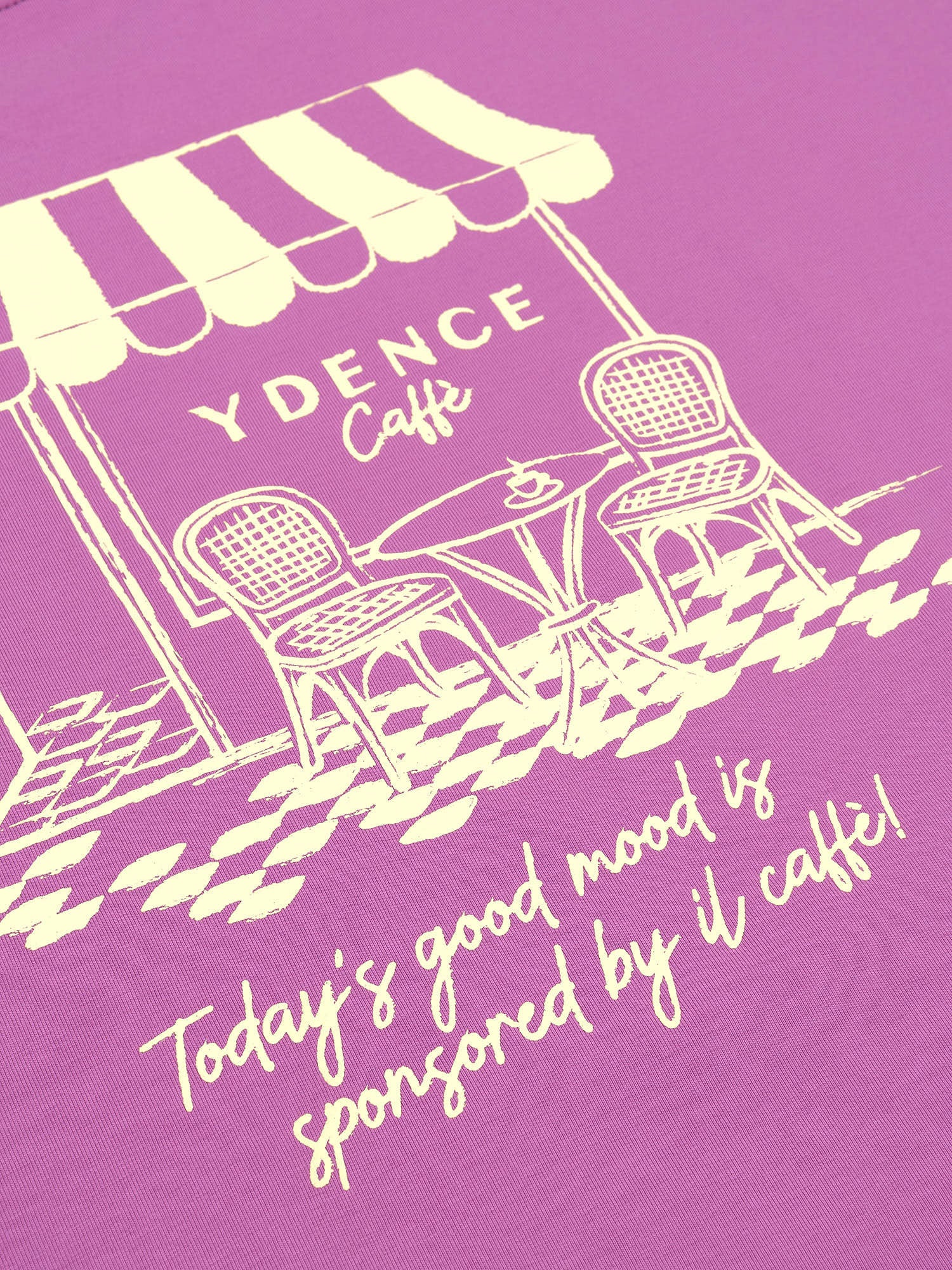 Tshirt Cafe - pink purple