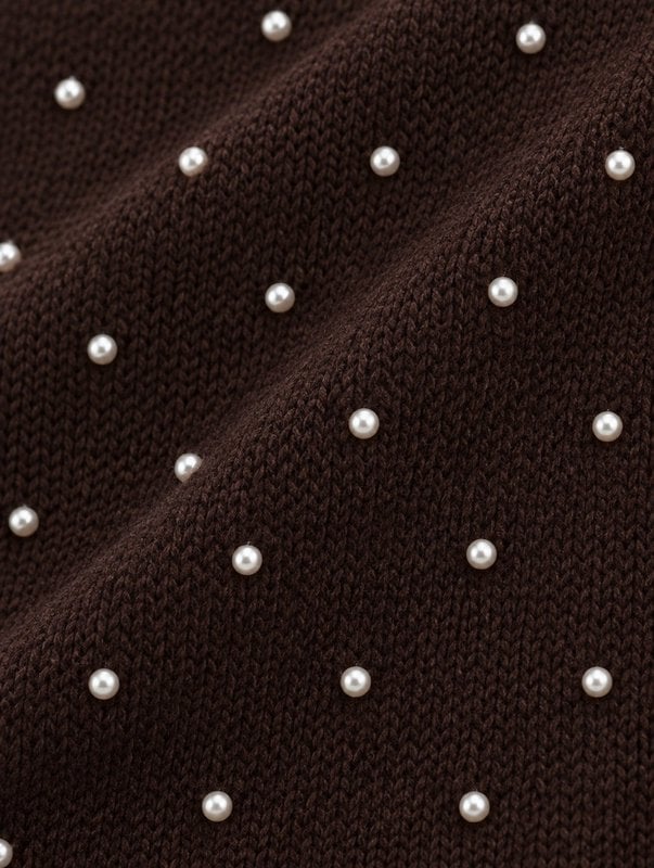 Driehoek Sjaaltje Pearly - coffee