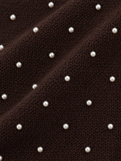Driehoek Sjaaltje Pearly - coffee