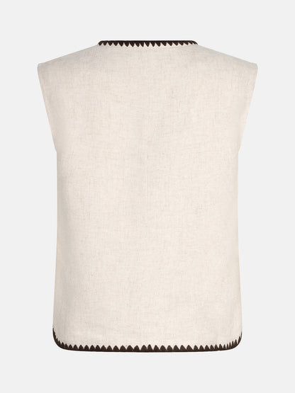Gilet Billie - ecru