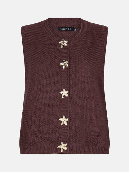 Knitted Top Mona - brown