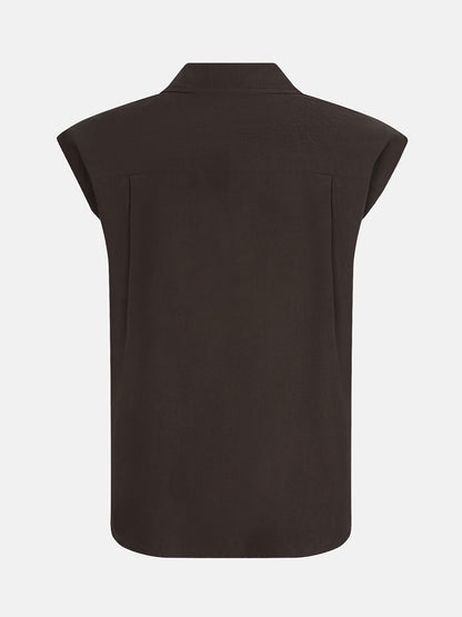 Blouse Sabrina - dark brown
