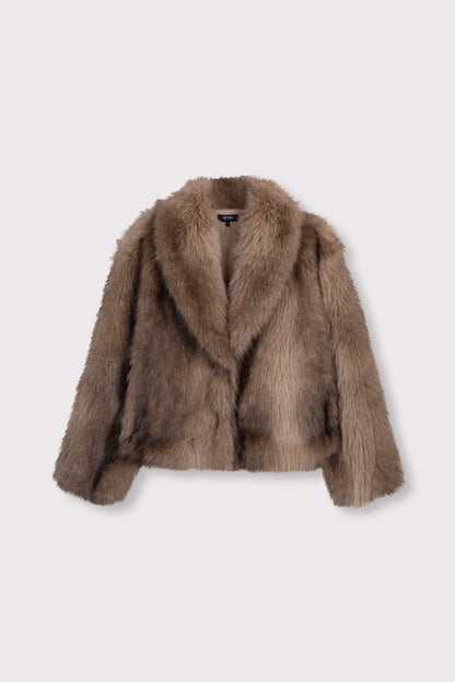 Jacket Luka Faux Fur - brown