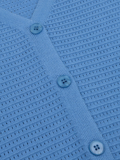 Knitted Top Elin - blue