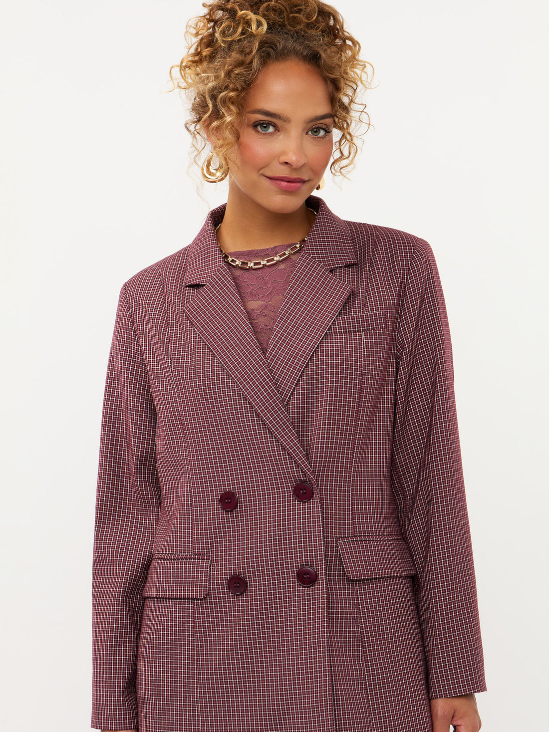 Blazer Nevessa- mauve check