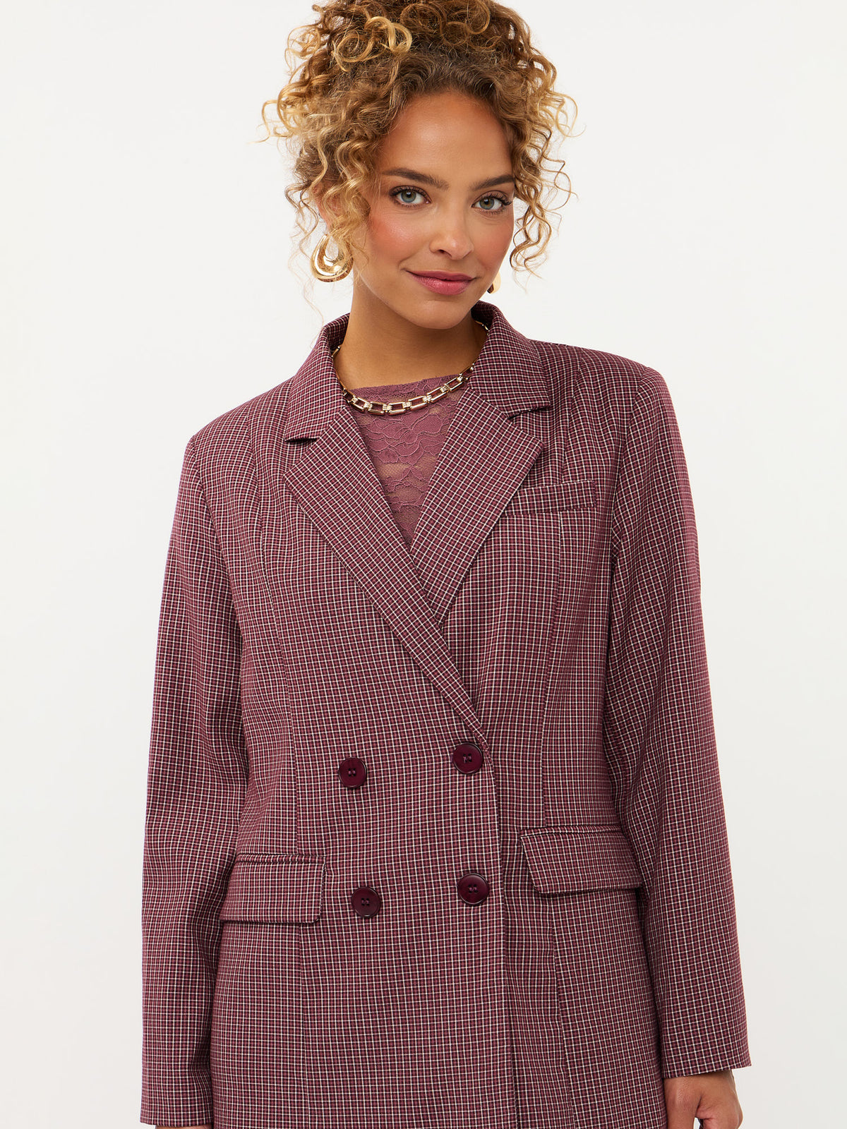Blazer Nevessa- mauve check