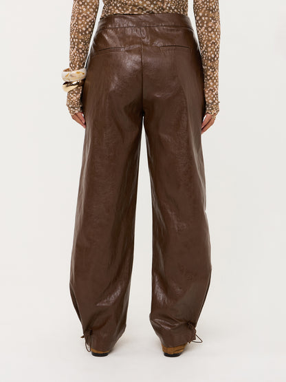 Pants Annemone - coffee brown