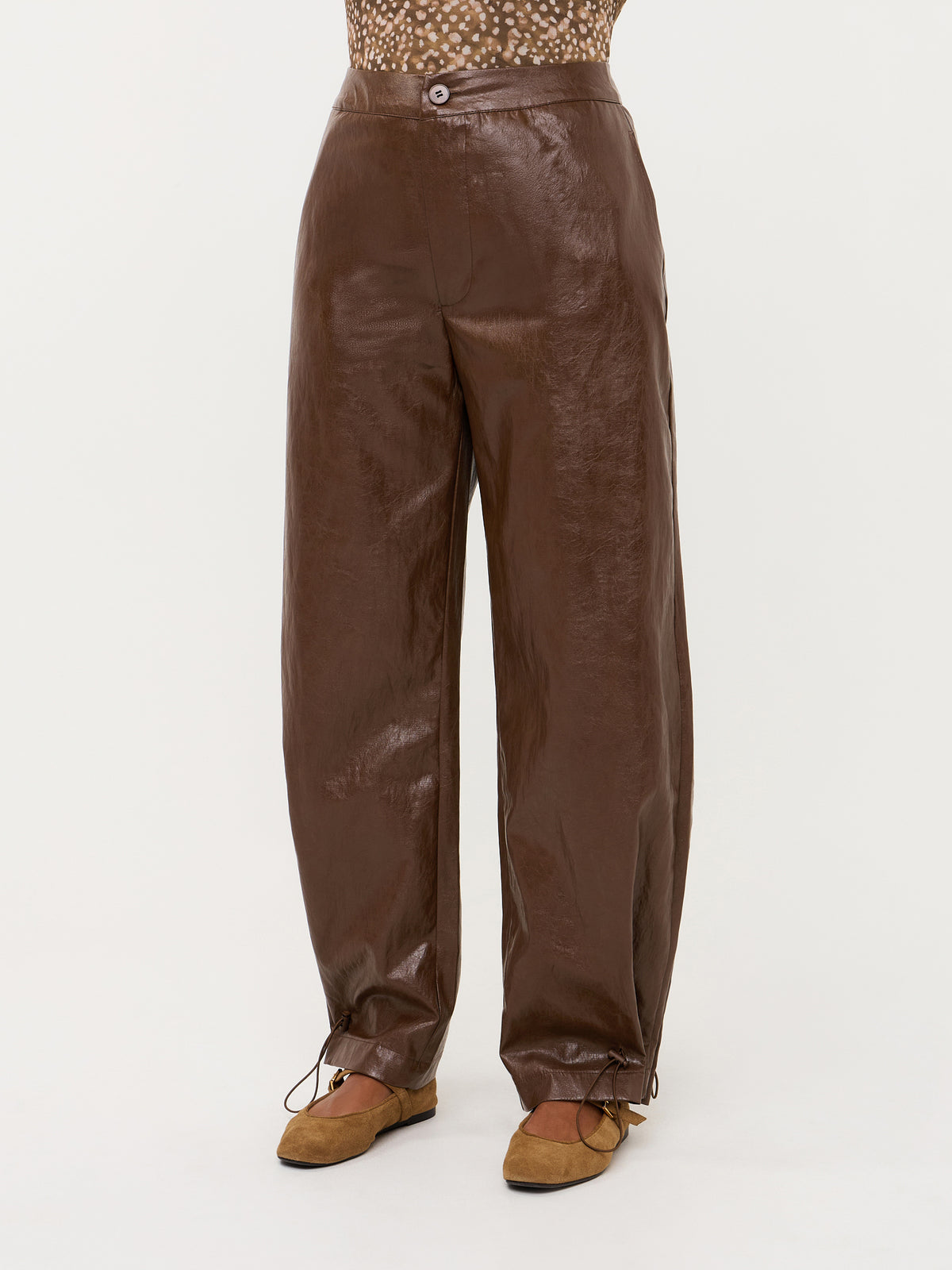 Pants Annemone - coffee brown