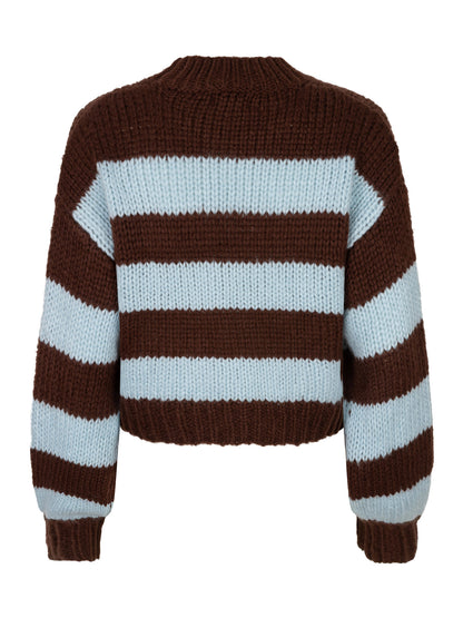 Knitted Sweater Brianna - light blue