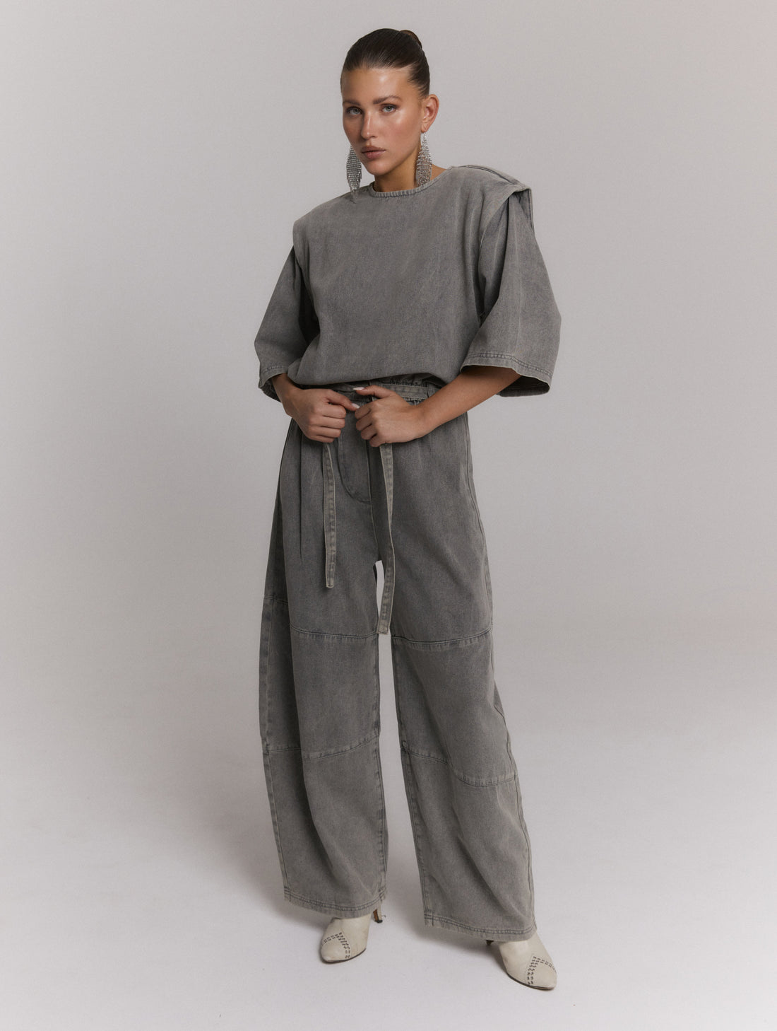 Jumpsuit Mona - mid grey