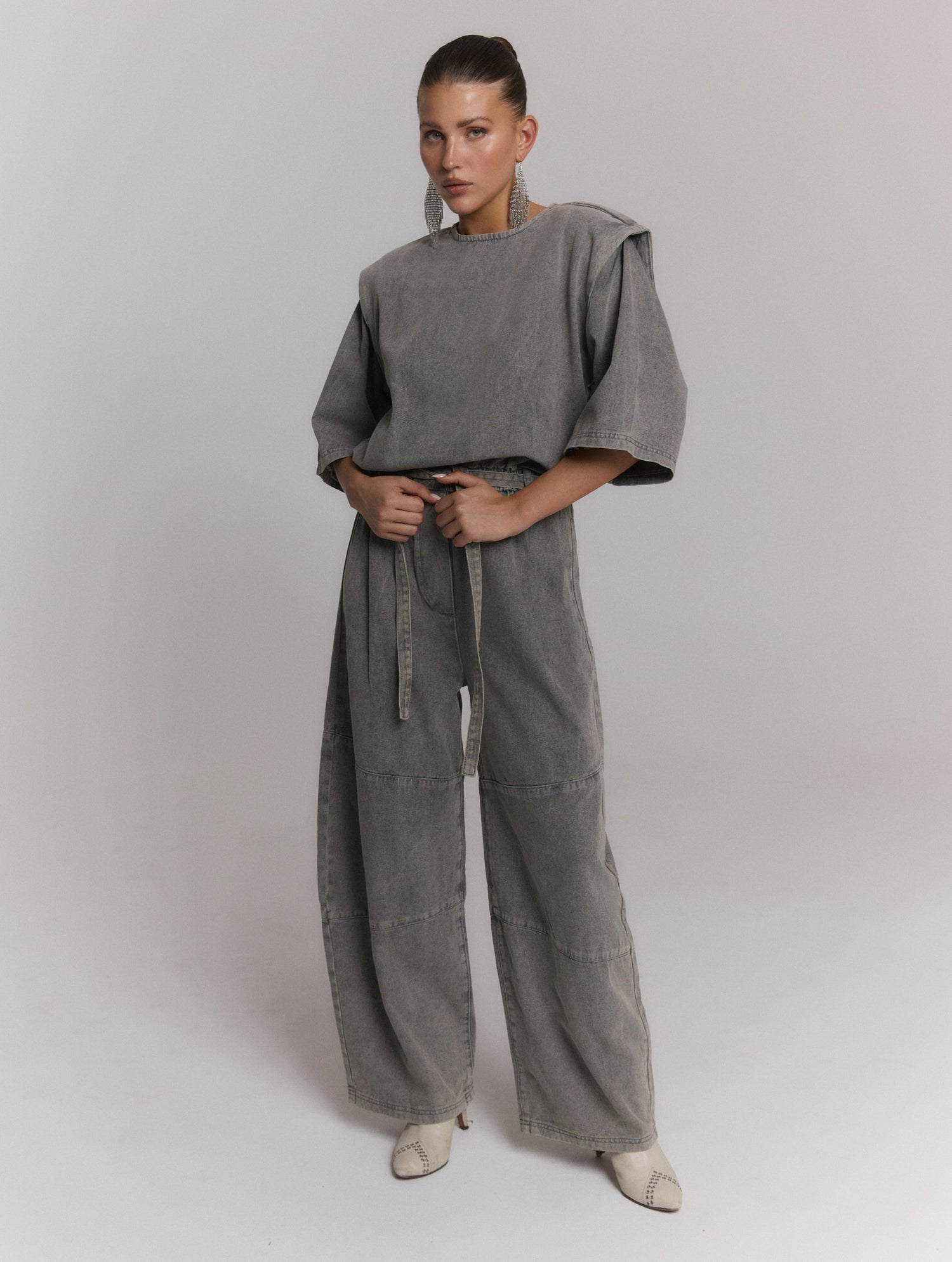Jumpsuit Mona - mid grey