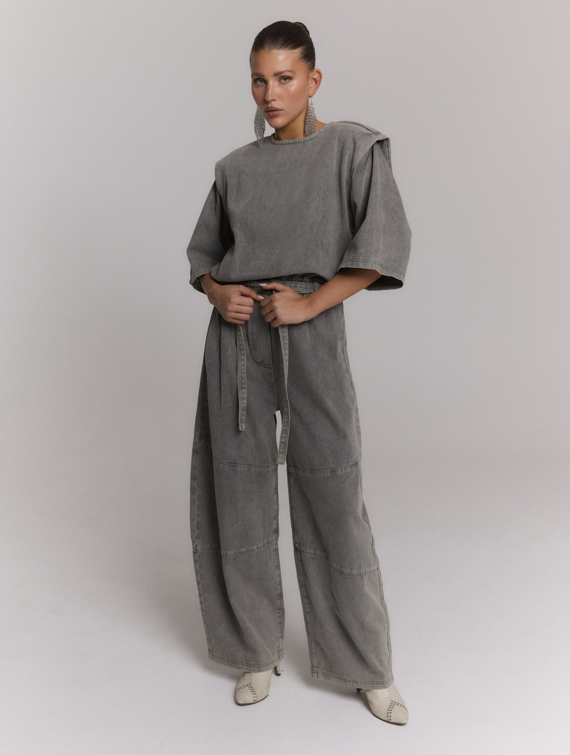 Jumpsuit Mona - mid grey