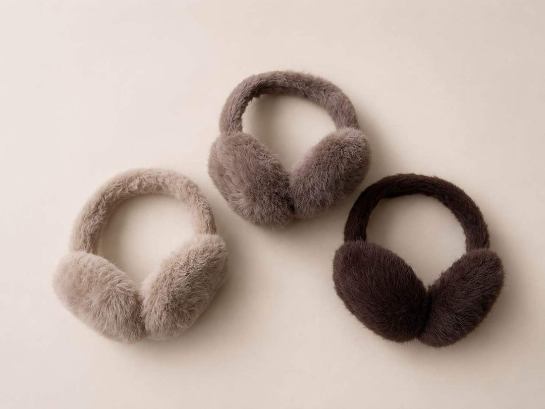 Fluffy Earmuffs - beige