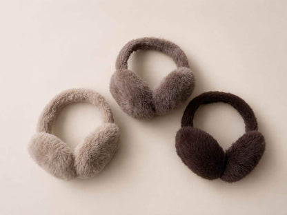 Fluffy Earmuffs - beige