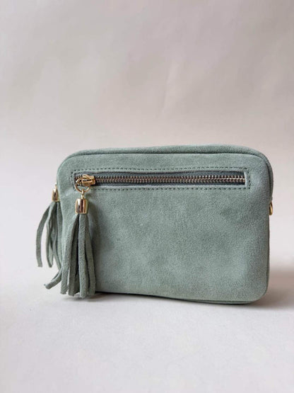 Mila Bag Suede - lichtgroen