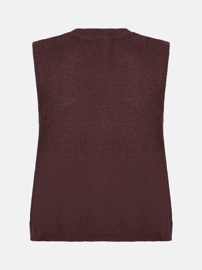 Knitted Top Mona - brown