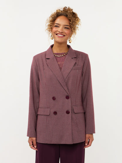 Blazer Nevessa- mauve check