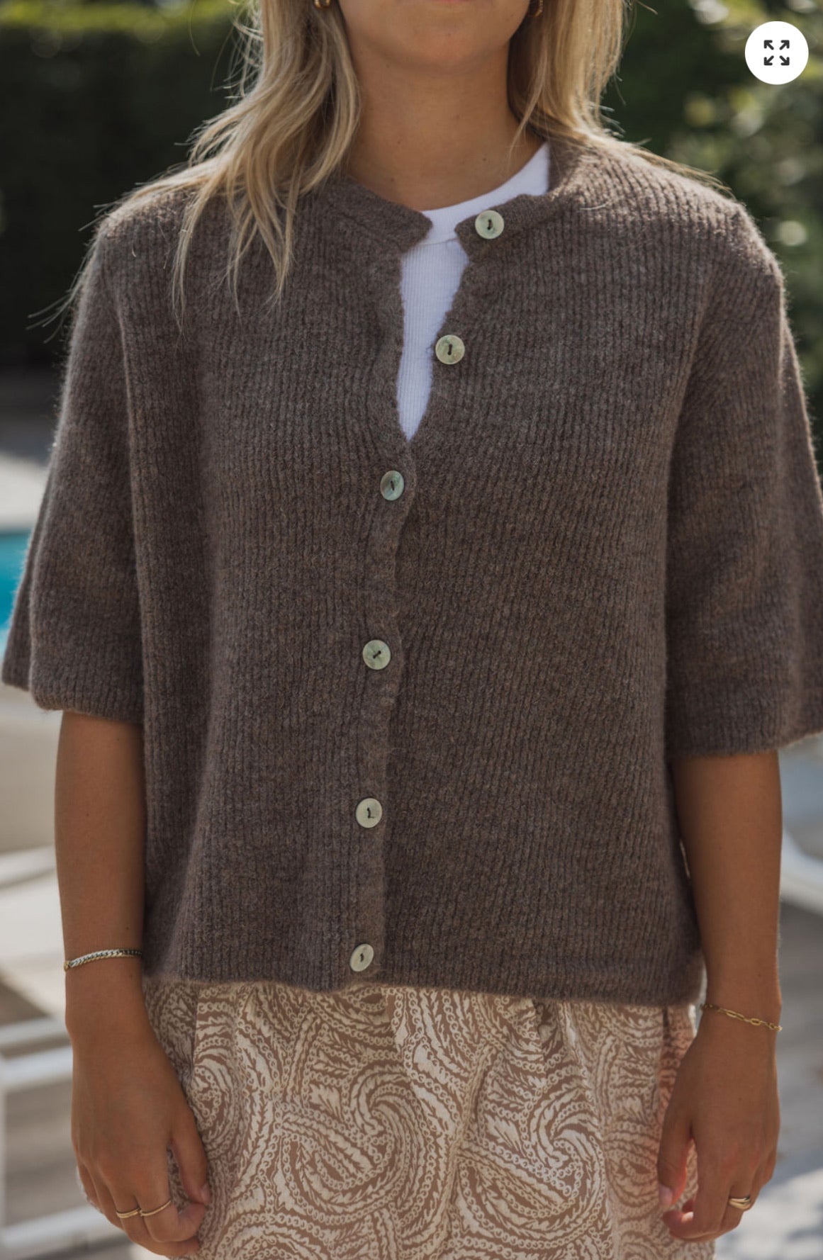 Vestje Pleun - bruin