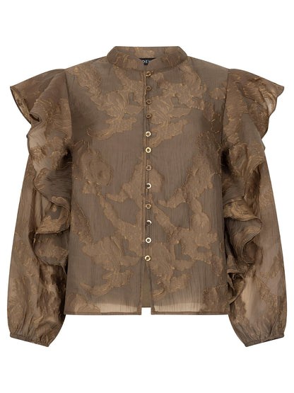Blouse Gina - coffee brown
