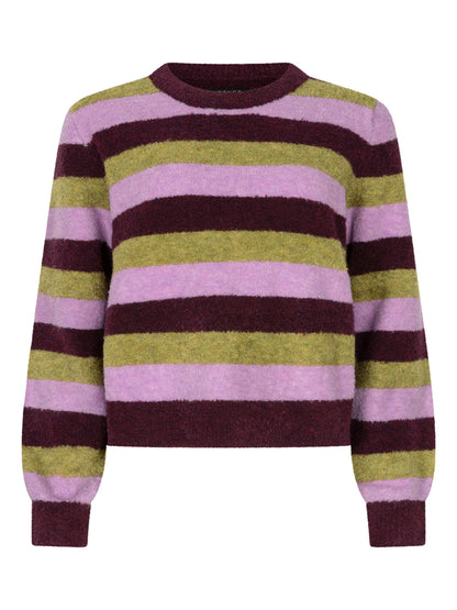 Knitted Sweater Aurora - aubergine