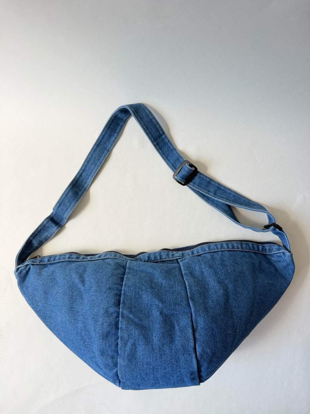 Denim Moon Bag