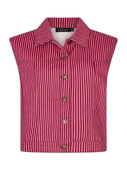 Gilet Marit -coral/burgundy