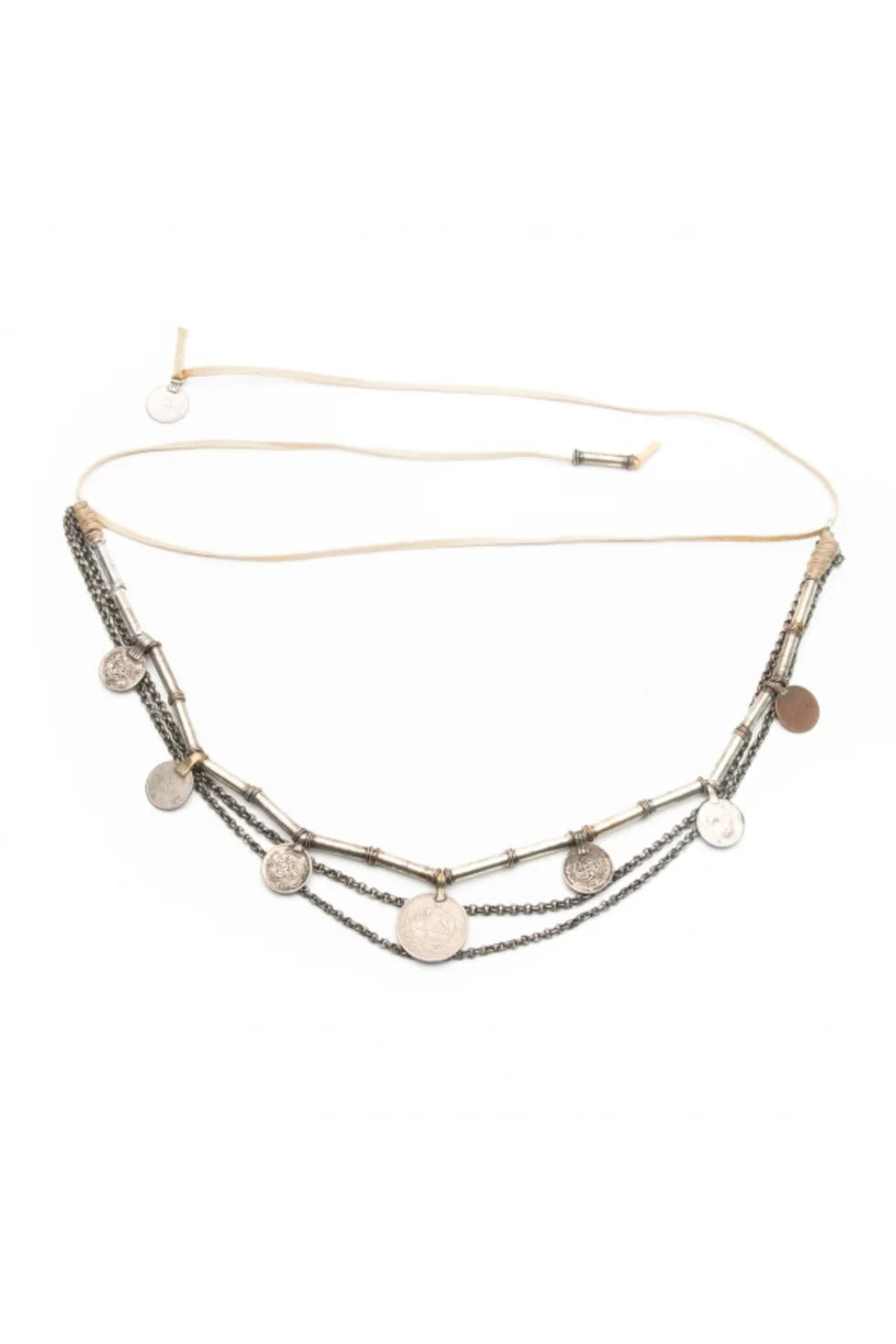 Salome Short Belt/Necklace - beige