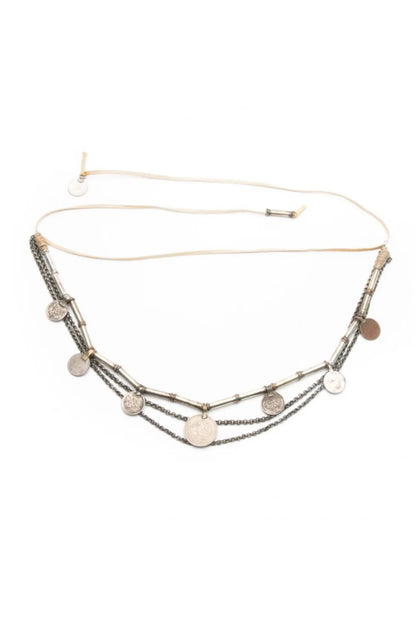 Salome Short Belt/Necklace - beige