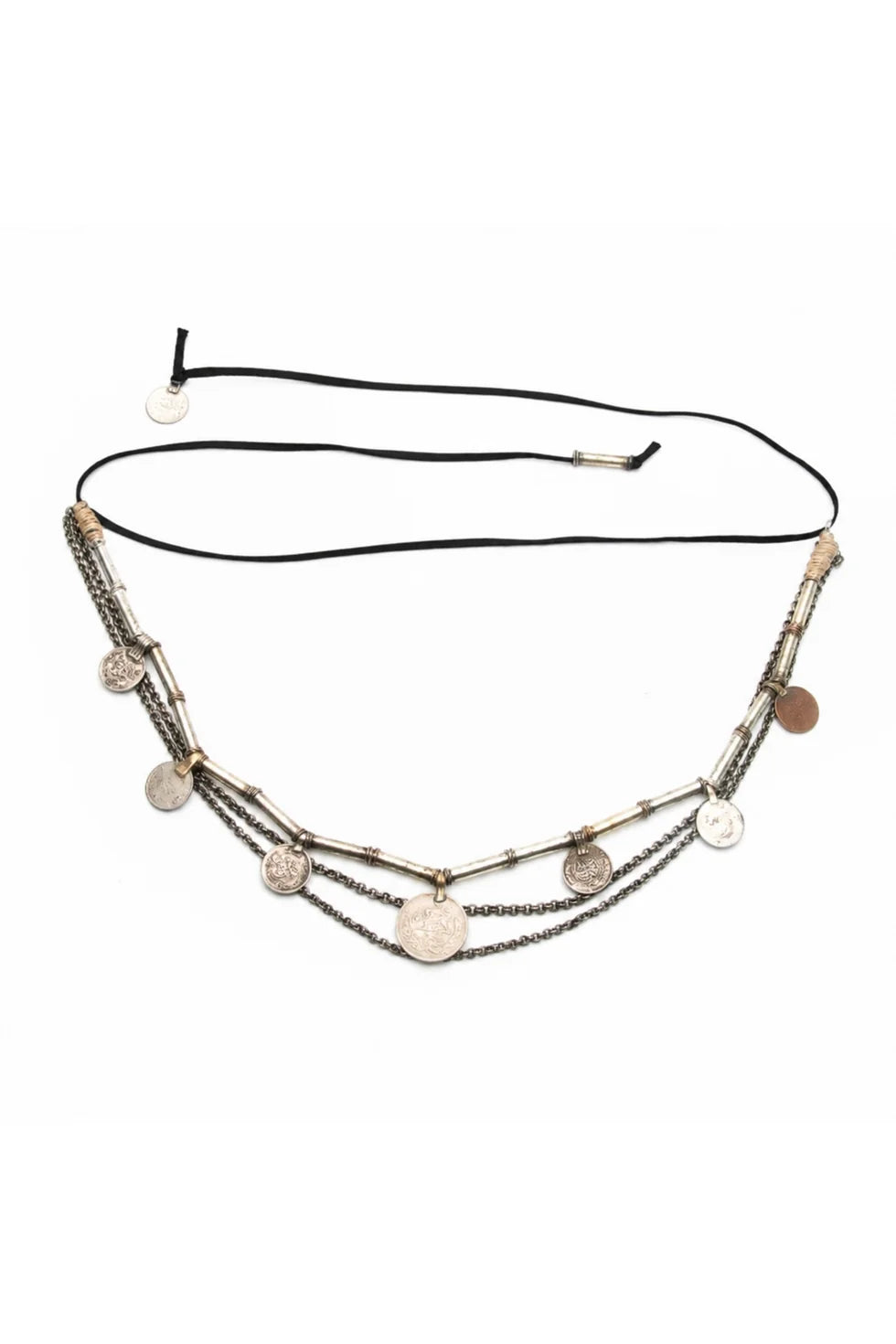 Salome Short Belt/Necklace - zwart