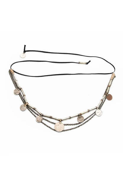 Salome Short Belt/Necklace - zwart