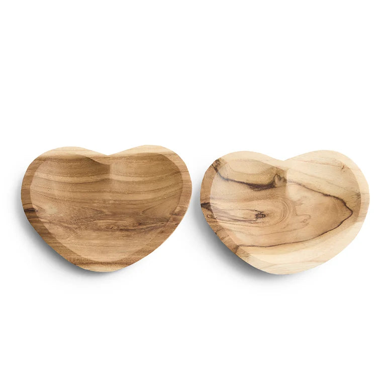Schaaltje Teak Plat Hartje