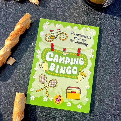 Camping Bingo - Hèt spel voor op de camping!