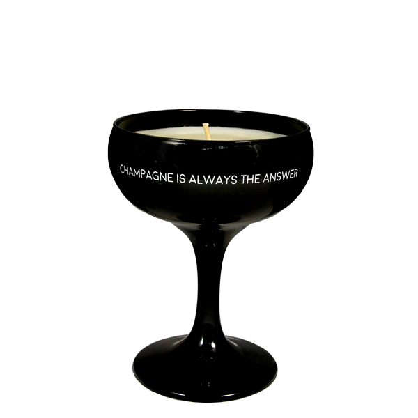 Champagneglas Kaars Champagne Is Always The Answer