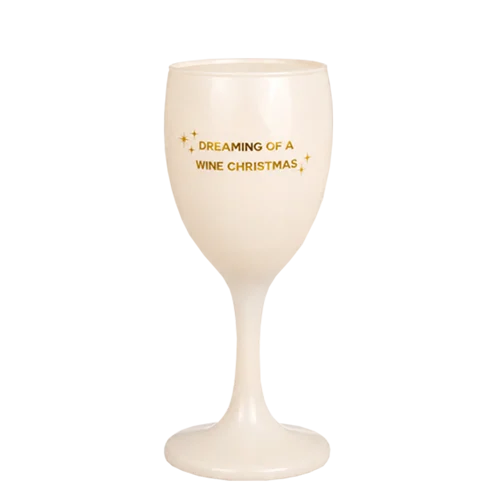 Wijnglas Kaars - dreaming of a wine christmas