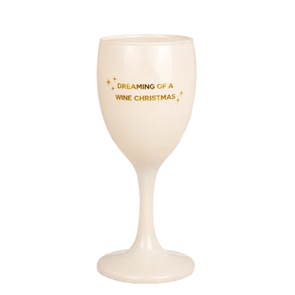 Wijnglas Kaars - dreaming of a wine christmas
