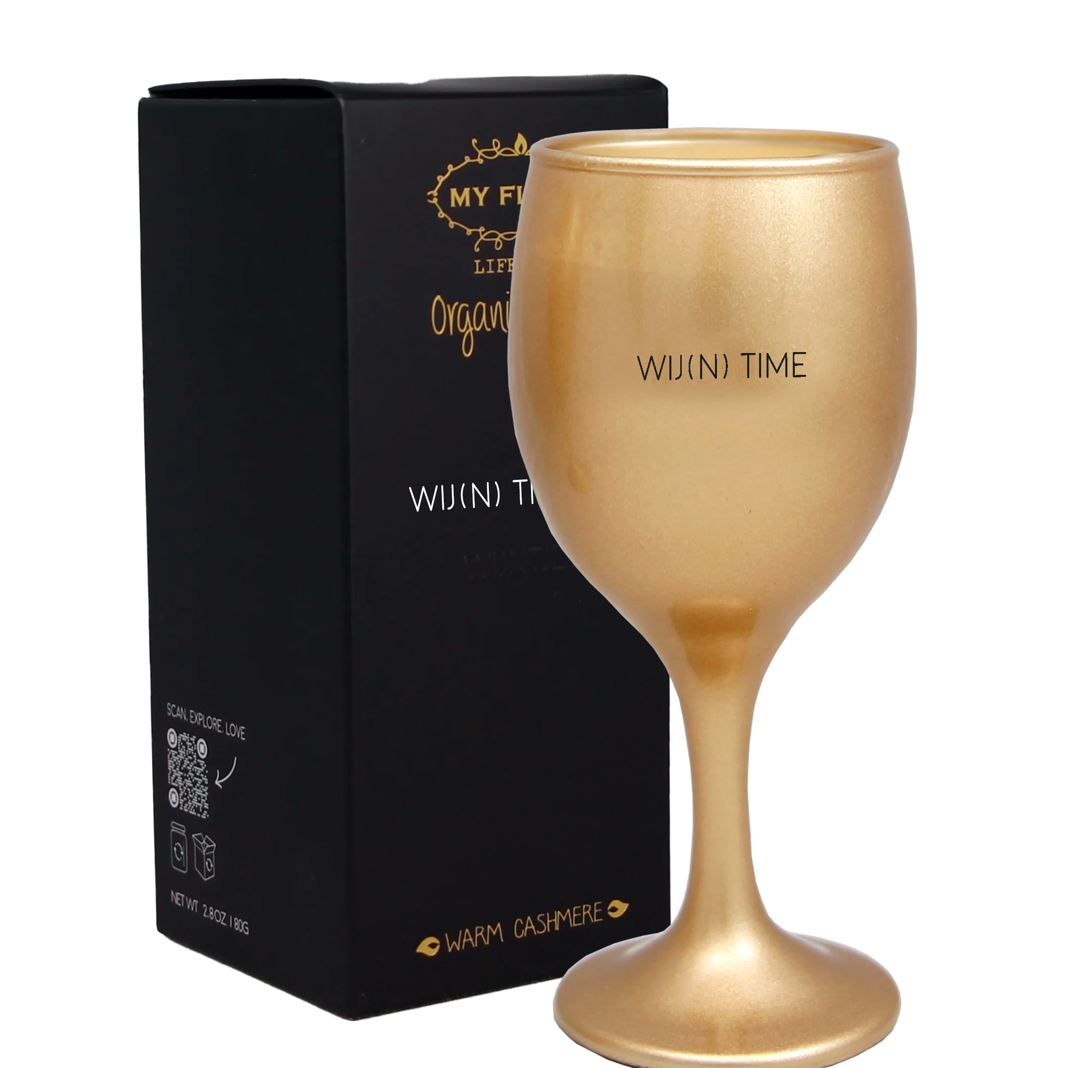 Wijnglas Kaars - wij(n) time