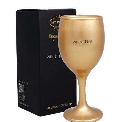 Wijnglas Kaars - wij(n) time