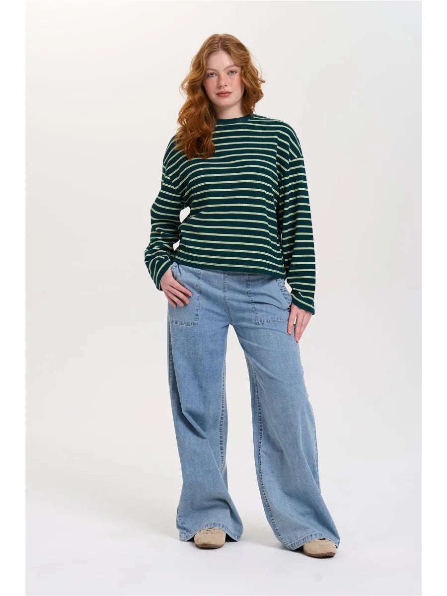24c Sweatshirt Lilly - groen