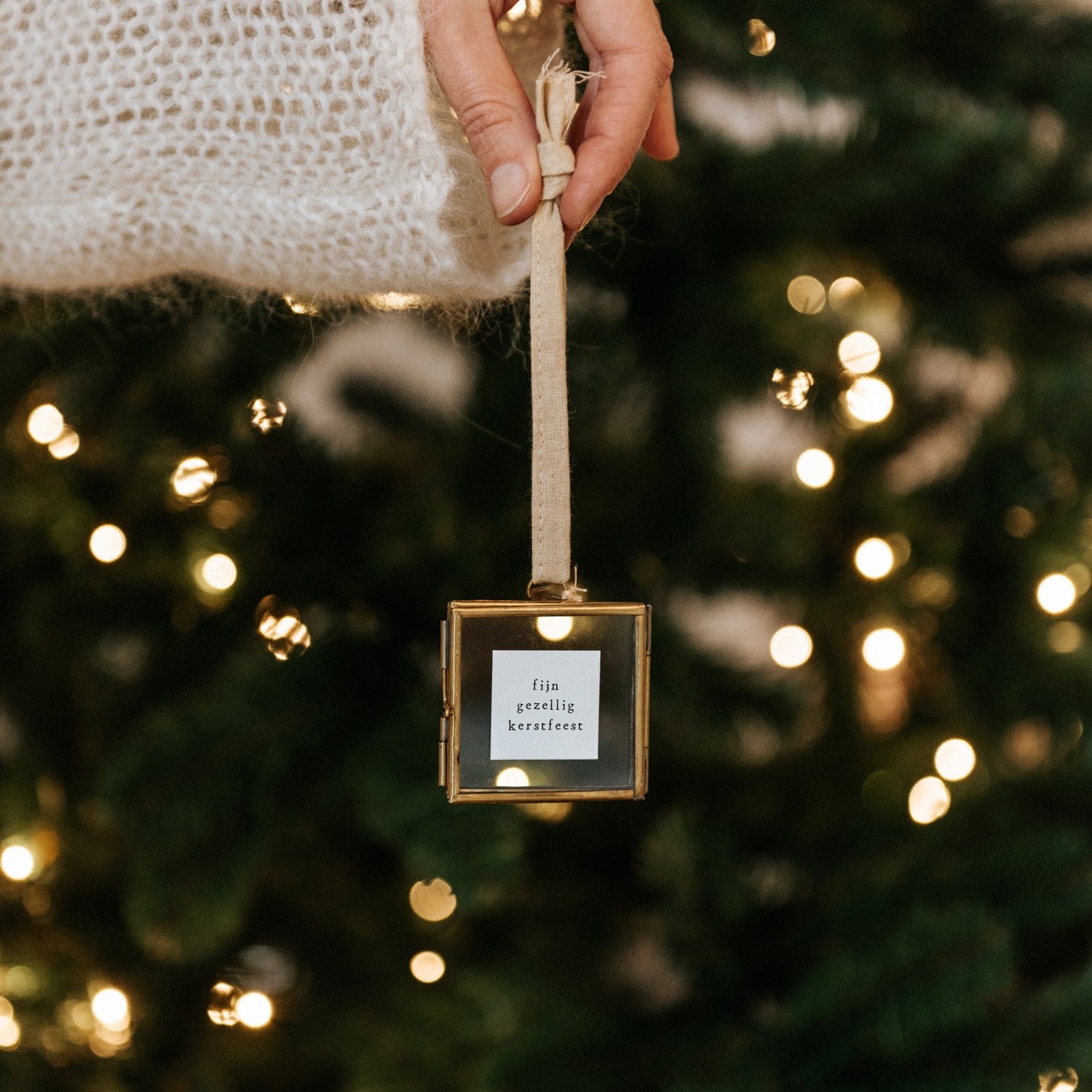 Mini Lijstje Hanger - fijn gezellig kerstfeest